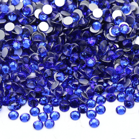 Sapphire Mixed Sizes Glass Rhinestones