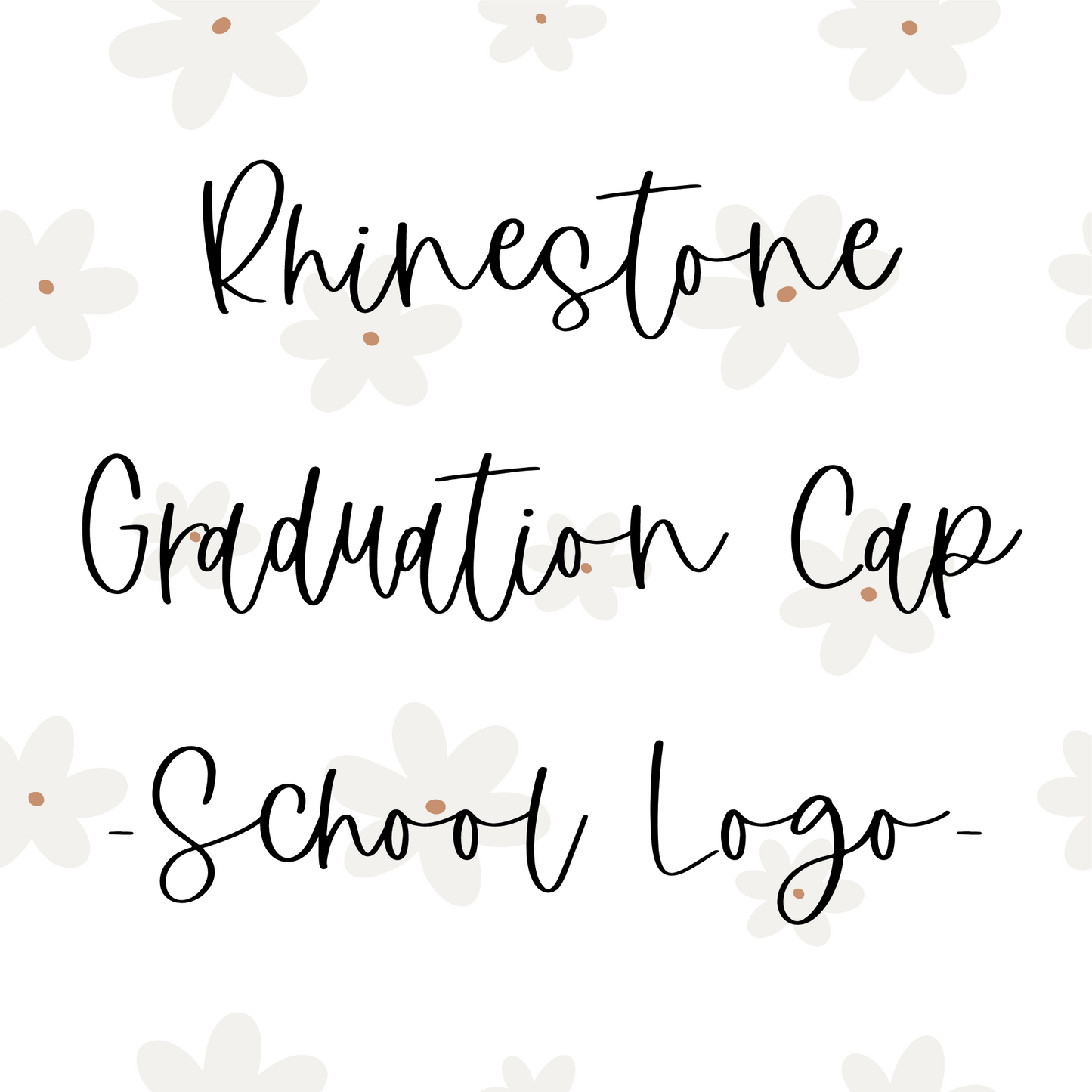 Custom Grad Cap - School Logo