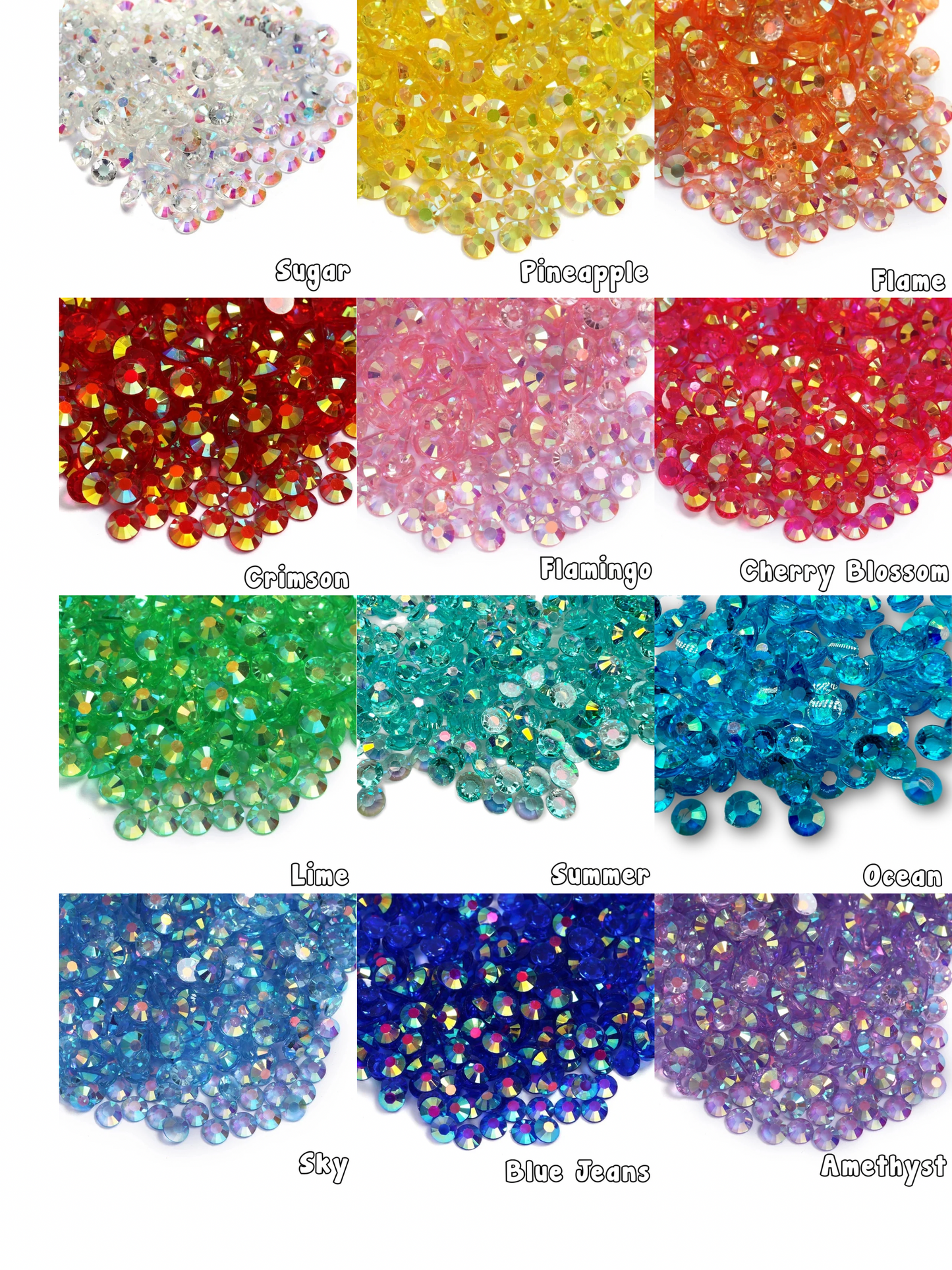 Transparent AB Bulk Rhinestones PREORDER